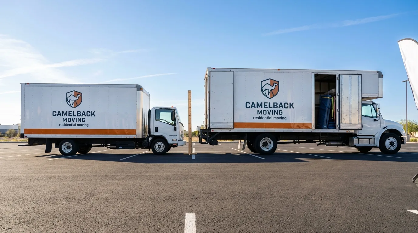 Moving truck size capacity guide in Golden Valley